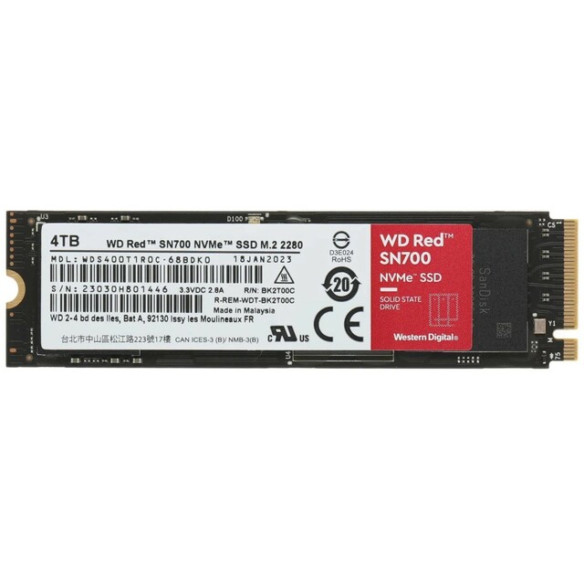 Накопитель SSD WD Original PCI-E x4 4Tb WDS400T1R0C  Накопитель SSD WD Original PCI-E x4 4Tb WDS400T1R0C