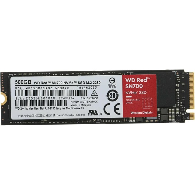 Накопитель SSD WD Original PCI-E x4 500Gb WDS500G1R0C 