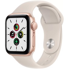 Умные часы Apple Watch SE GPS 44mm Aluminum Case with Sport Band (Цвет: Gold/Starlight)