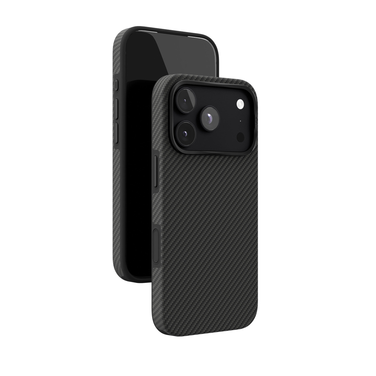 Чехол-накладка VLP Kevlar Hybrid Case with MagSafe для Apple iPhone 18 Pro, чёрный