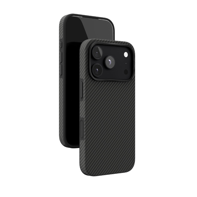 Чехол-накладка VLP Kevlar Hybrid Case with MagSafe для Apple iPhone 18 Pro, чёрный