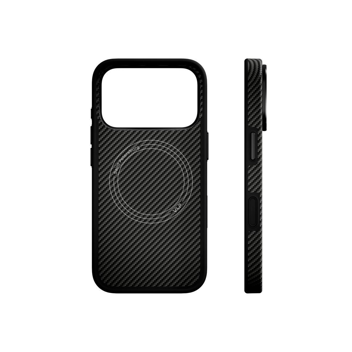 Чехол-накладка VLP Kevlar Hybrid Case with MagSafe для Apple iPhone 18 Pro, чёрный