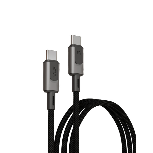 Дата-кабель VLP Force Line 100W USB-C + USB-C, 1.2m, черный Дата-кабель VLP Force Line 100W USB-C + USB-C, 1.2m, черный