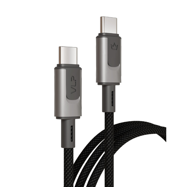 Дата-кабель VLP Force Line 100W USB-C + USB-C, 1.2m, черный Дата-кабель VLP Force Line 100W USB-C + USB-C, 1.2m, черный
