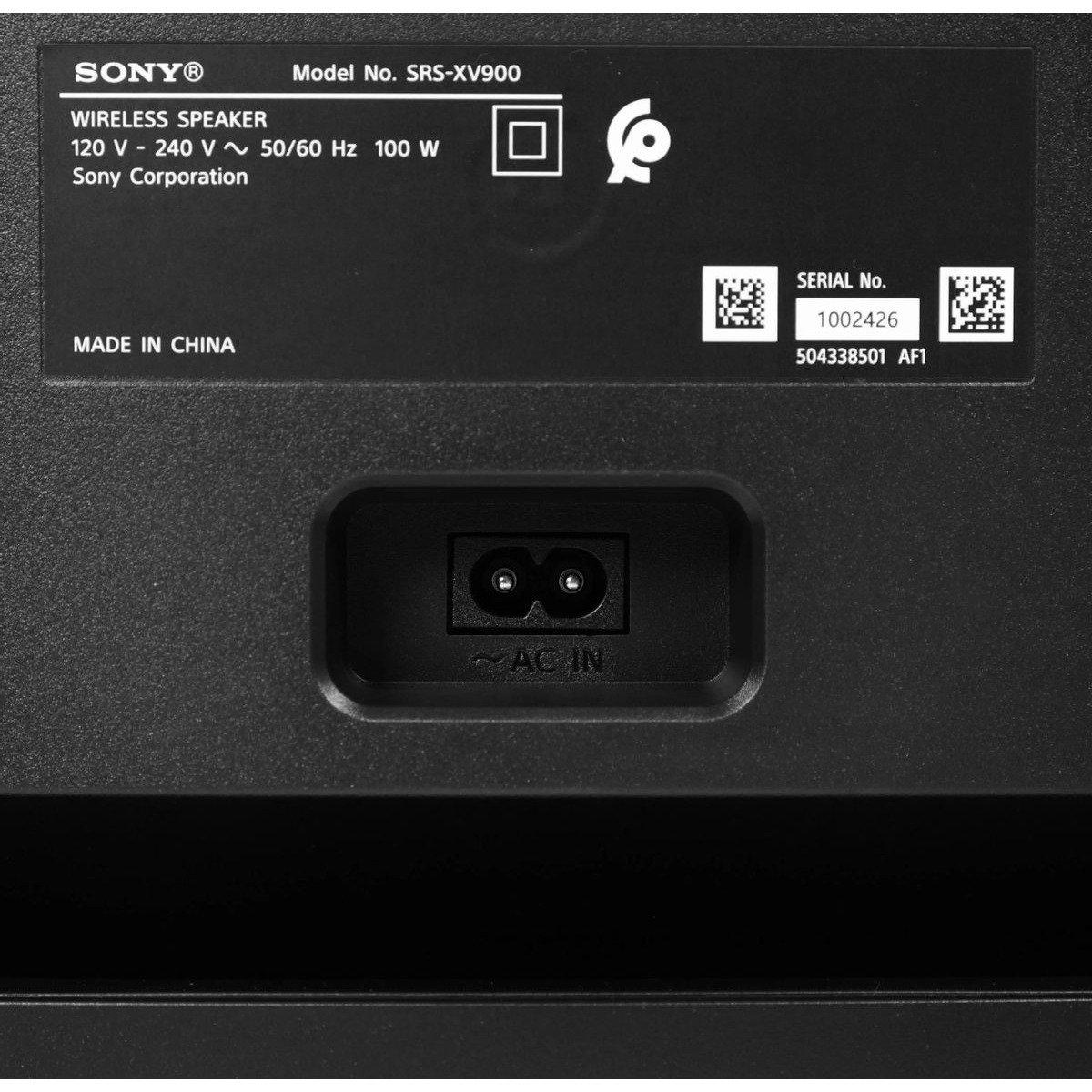 Минисистема Sony SRS-XV900 (Цвет: Black)