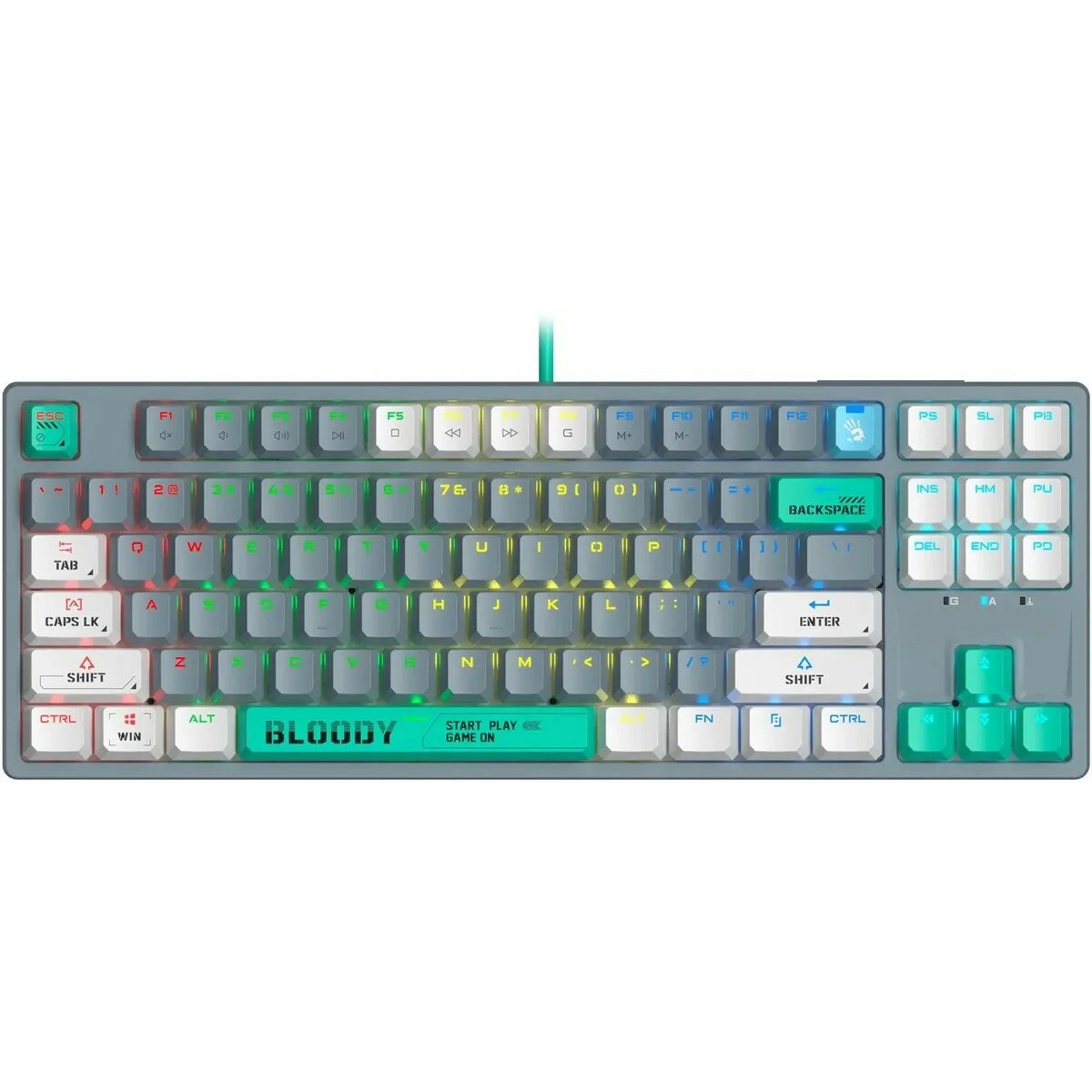 Клавиатура A4Tech Bloody S87 Energy механическая (Цвет: Gray)
