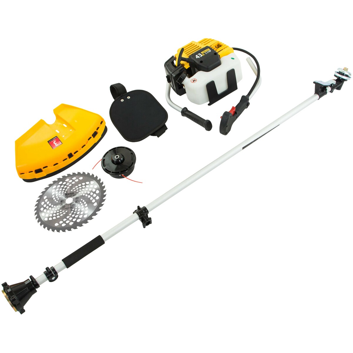 Триммер бензиновый Denzel DT 43 (2-коробки) (Цвет: Yellow)