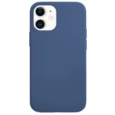Чехол-накладка VLP Silicon Case для смартфона iPhone 12 Mini (Цвет: Dark Blue)