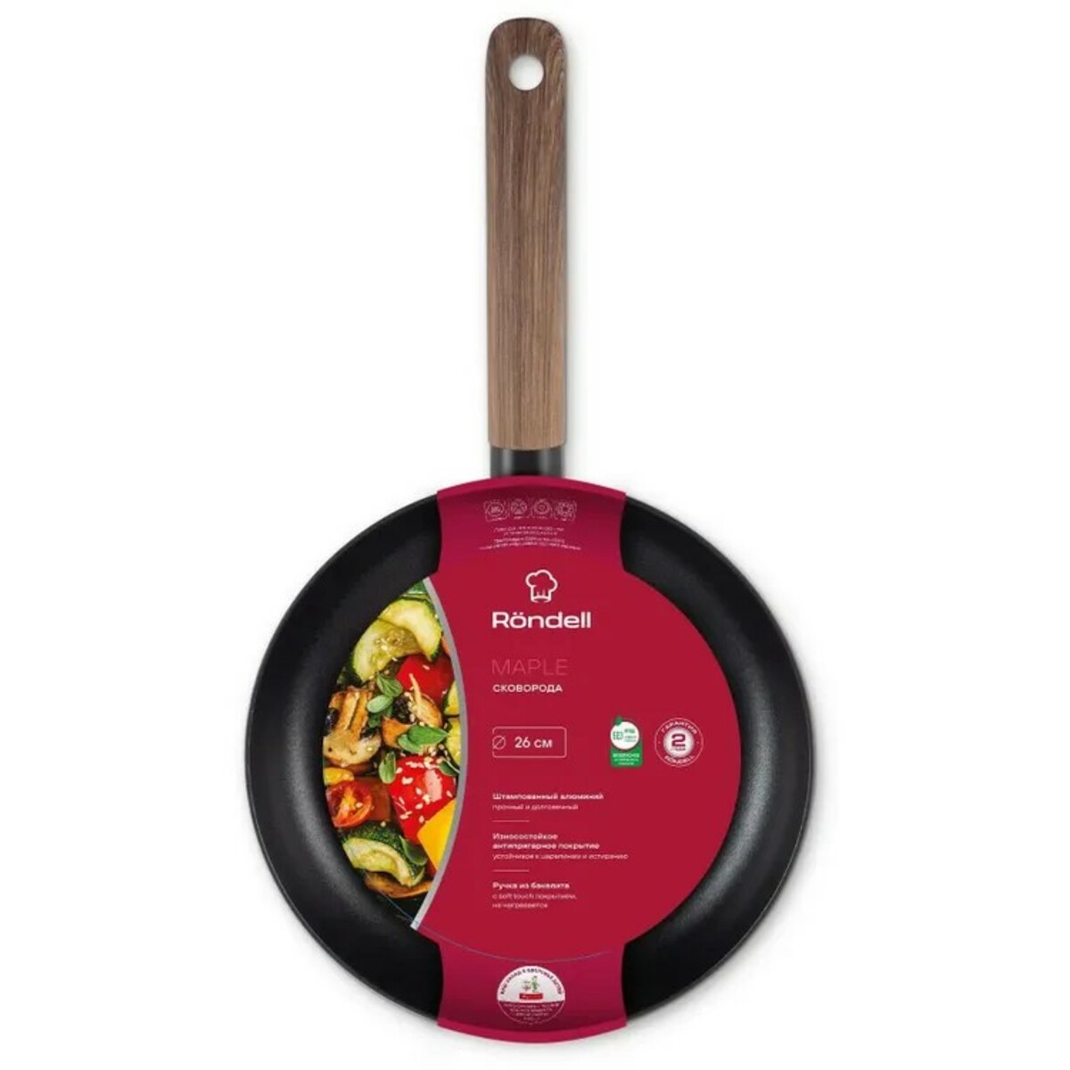 Сковорода Rondell Maple RDA-1938, черный