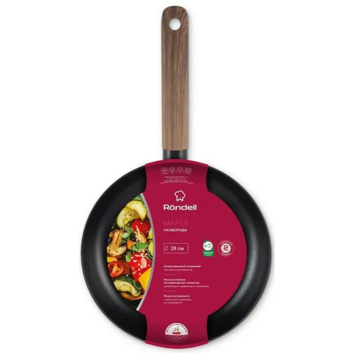 Сковорода Rondell Maple RDA-1939, черный