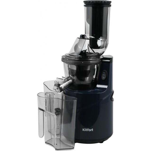 Соковыжималка шнековая Kitfort КТ-1158 (Цвет: Blue / Black)