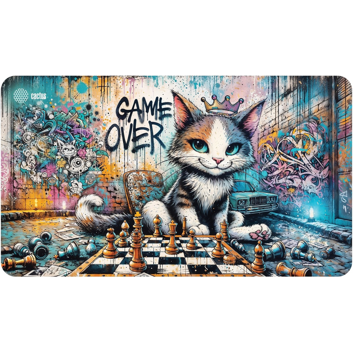 Коврик для мыши Cactus Game Over (Цвет: Picture)
