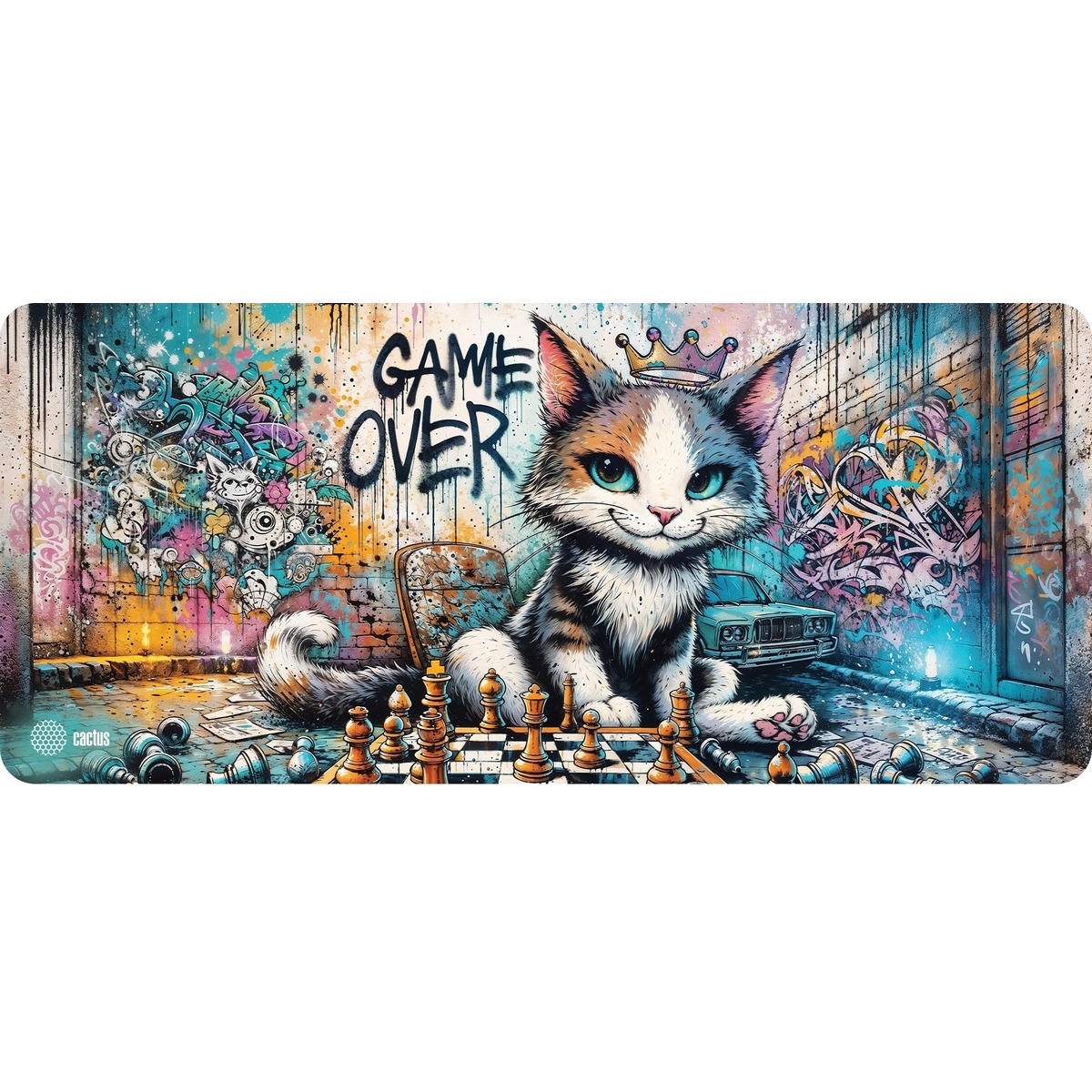 Коврик для мыши Cactus Game Over (Цвет: Picture)