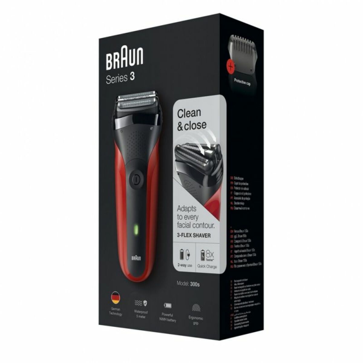 Бритва сетчатая Braun 300s (Цвет: Red)