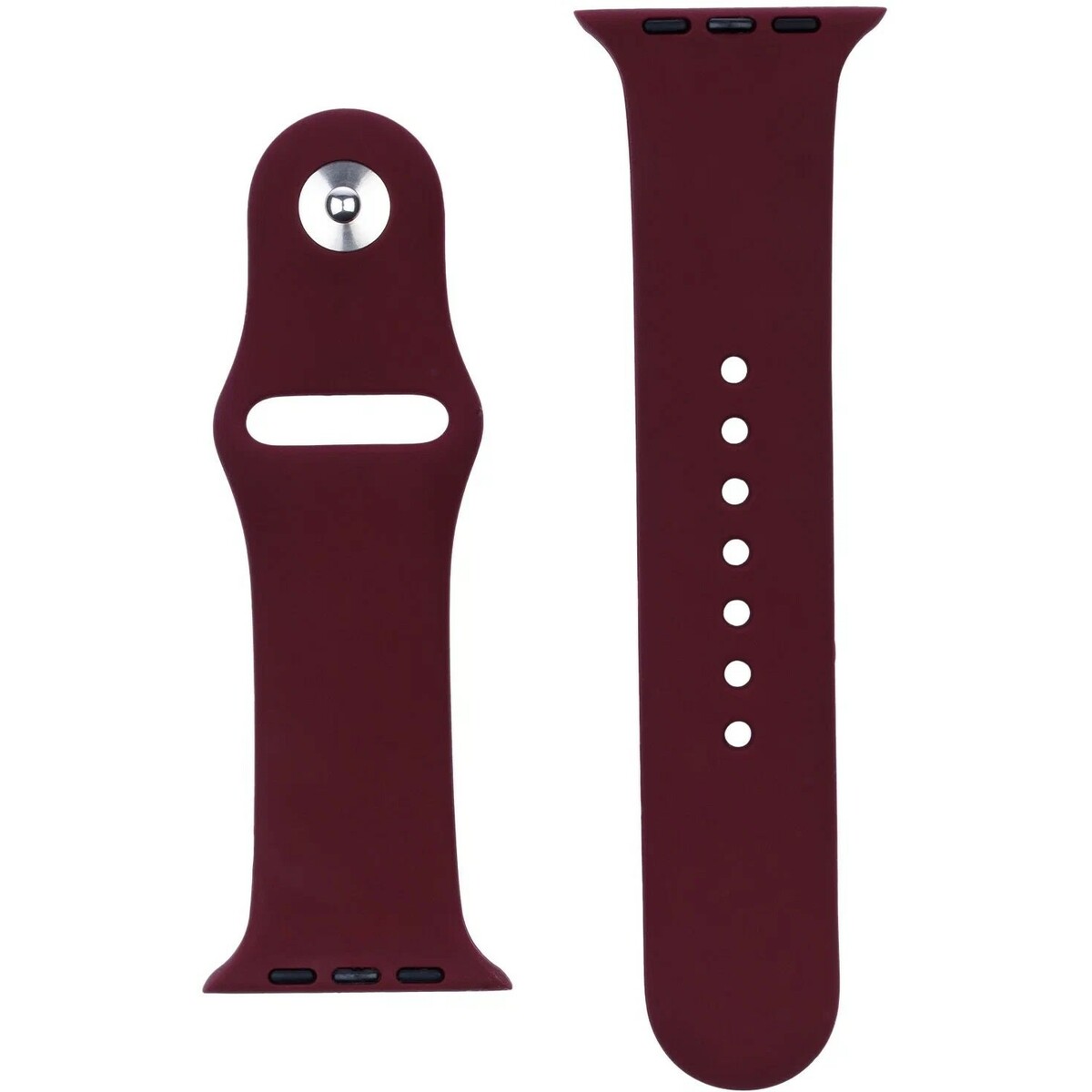 Ремешок силиконовый VLP Silicone Band Soft Touch для Apple Watch 42/44 mm (Цвет: Marsala)