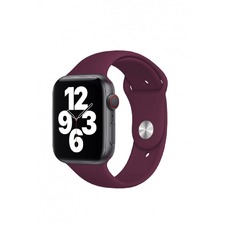 Ремешок силиконовый VLP Silicone Band Soft Touch для Apple Watch 42 / 44 mm (Цвет: Marsala)