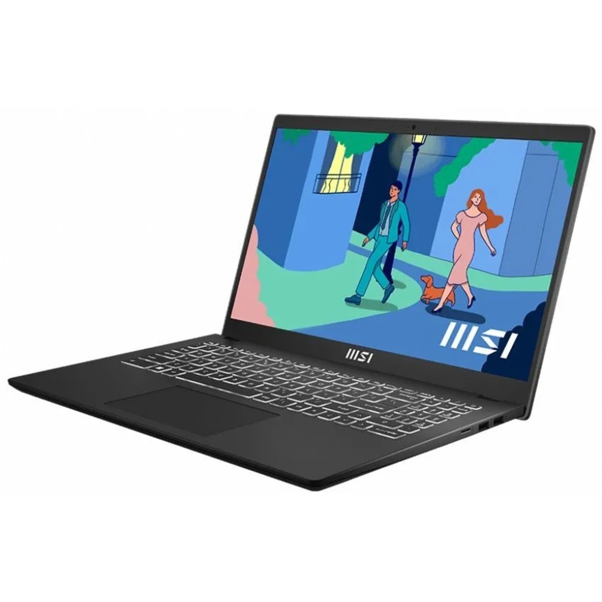 Ноутбук MSI Modern 14 C5M-011XRU Ryzen 5 5625U 8Gb SSD512Gb AMD Radeon 14 IPS FHD (1920x1080) Free DOS black WiFi BT Cam (9S7-14JK12-011)