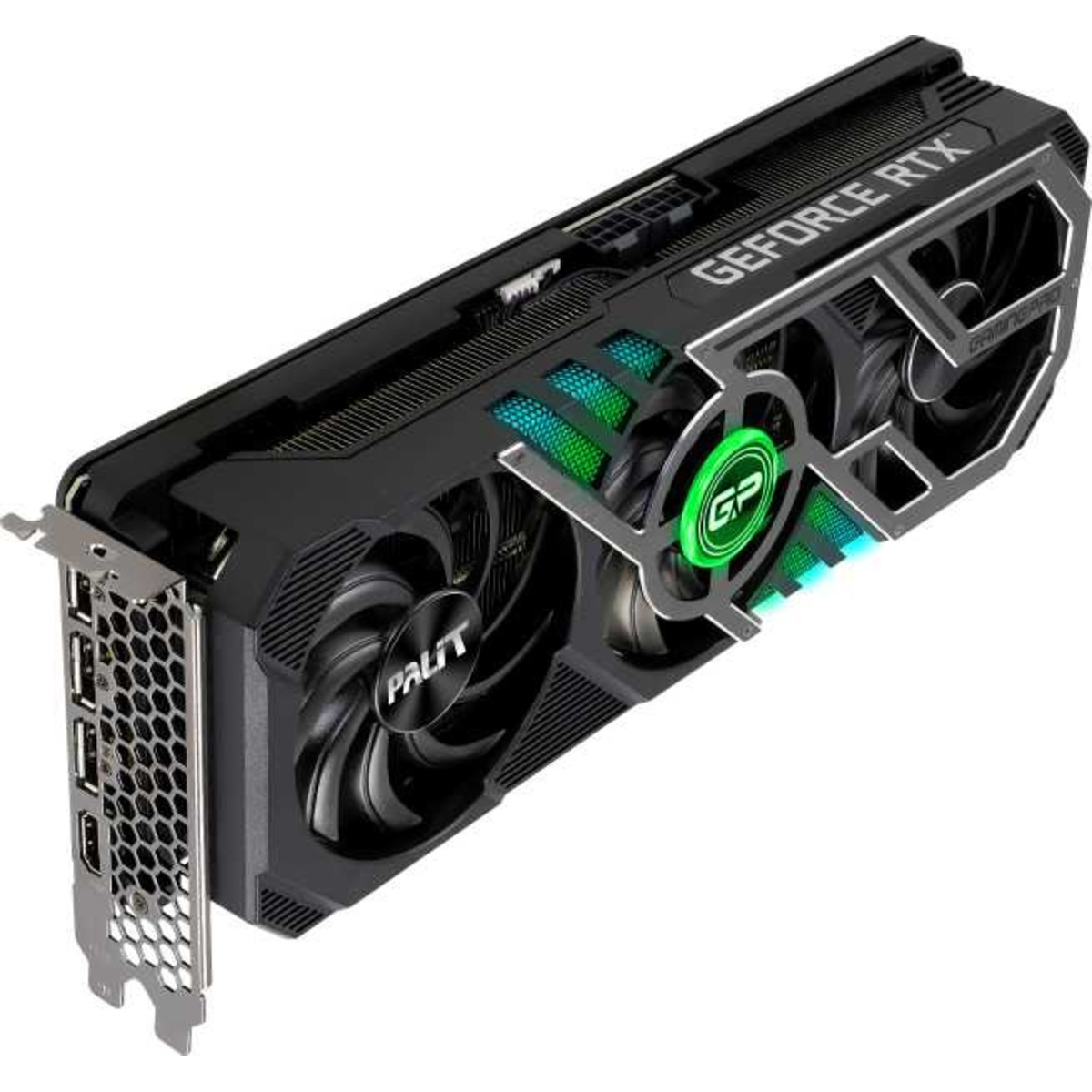 Видеокарта Palit PCI-E 4.0 PA-RTX3070TI GAMINGPRO 8G LHR NVIDIA GeForce RTX 3070TI 8192Mb 256 GDDR6X 1575 / 19000 / HDMIx1 / DPx3 / HDCP Ret