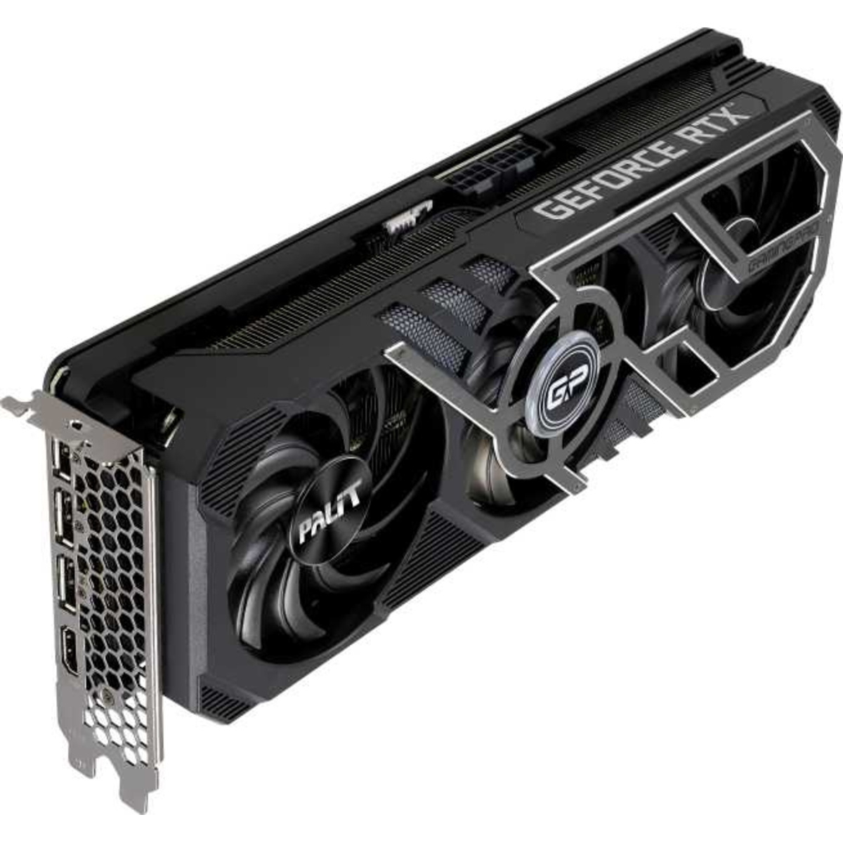 Видеокарта Palit PCI-E 4.0 PA-RTX3070TI GAMINGPRO 8G LHR NVIDIA GeForce RTX 3070TI 8192Mb 256 GDDR6X 1575 / 19000 / HDMIx1 / DPx3 / HDCP Ret