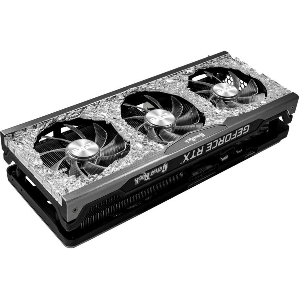 Видеокарта Palit PCI-E 4.0 PA-RTX3070TI GAMEROCK 8G LHR NVIDIA GeForce RTX 3070TI 8192Mb 256 GDDR6X 1575 / 19000 / HDMIx1 / DPx3 / HDCP Ret