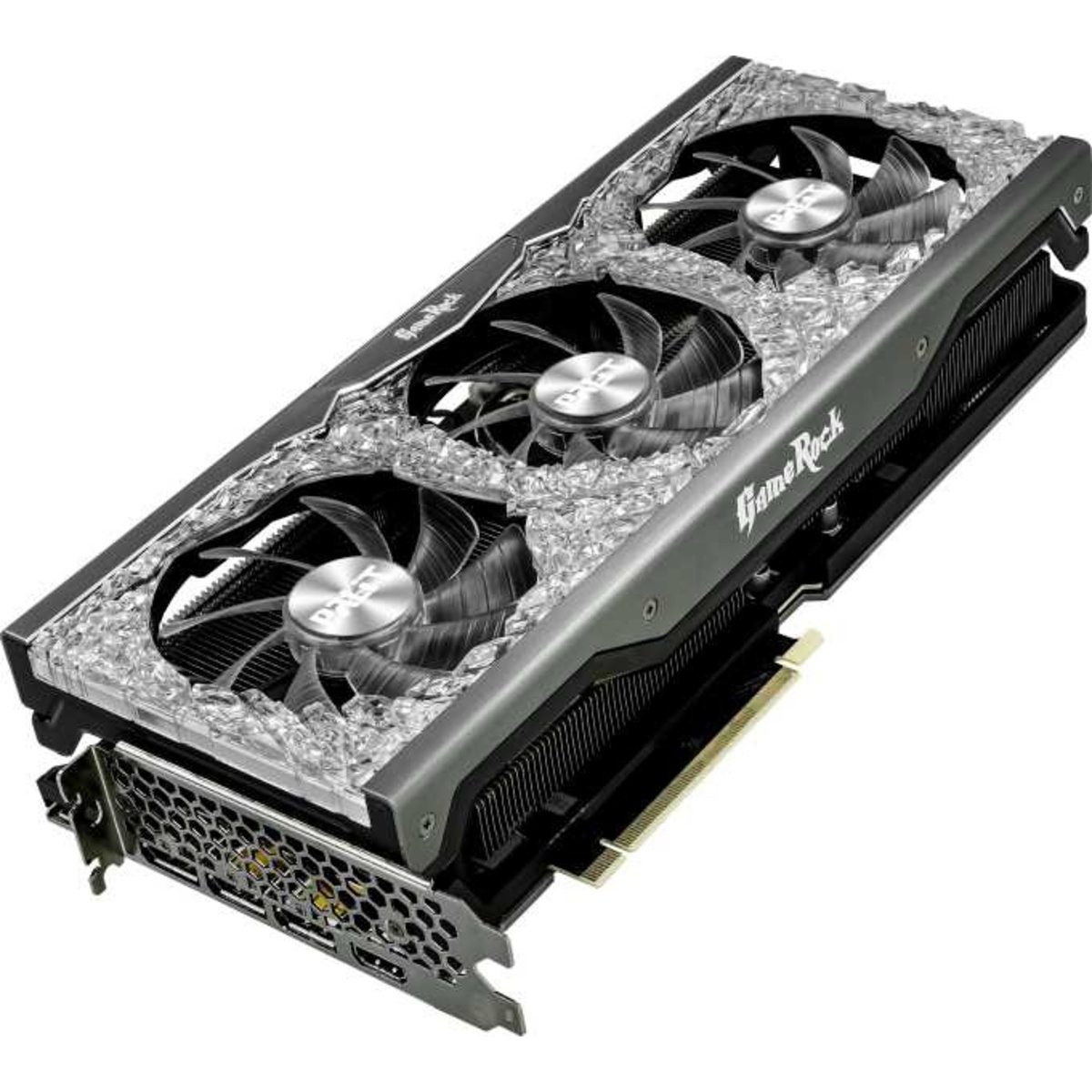 Видеокарта Palit PCI-E 4.0 PA-RTX3070TI GAMEROCK 8G LHR NVIDIA GeForce RTX 3070TI 8192Mb 256 GDDR6X 1575 / 19000 / HDMIx1 / DPx3 / HDCP Ret