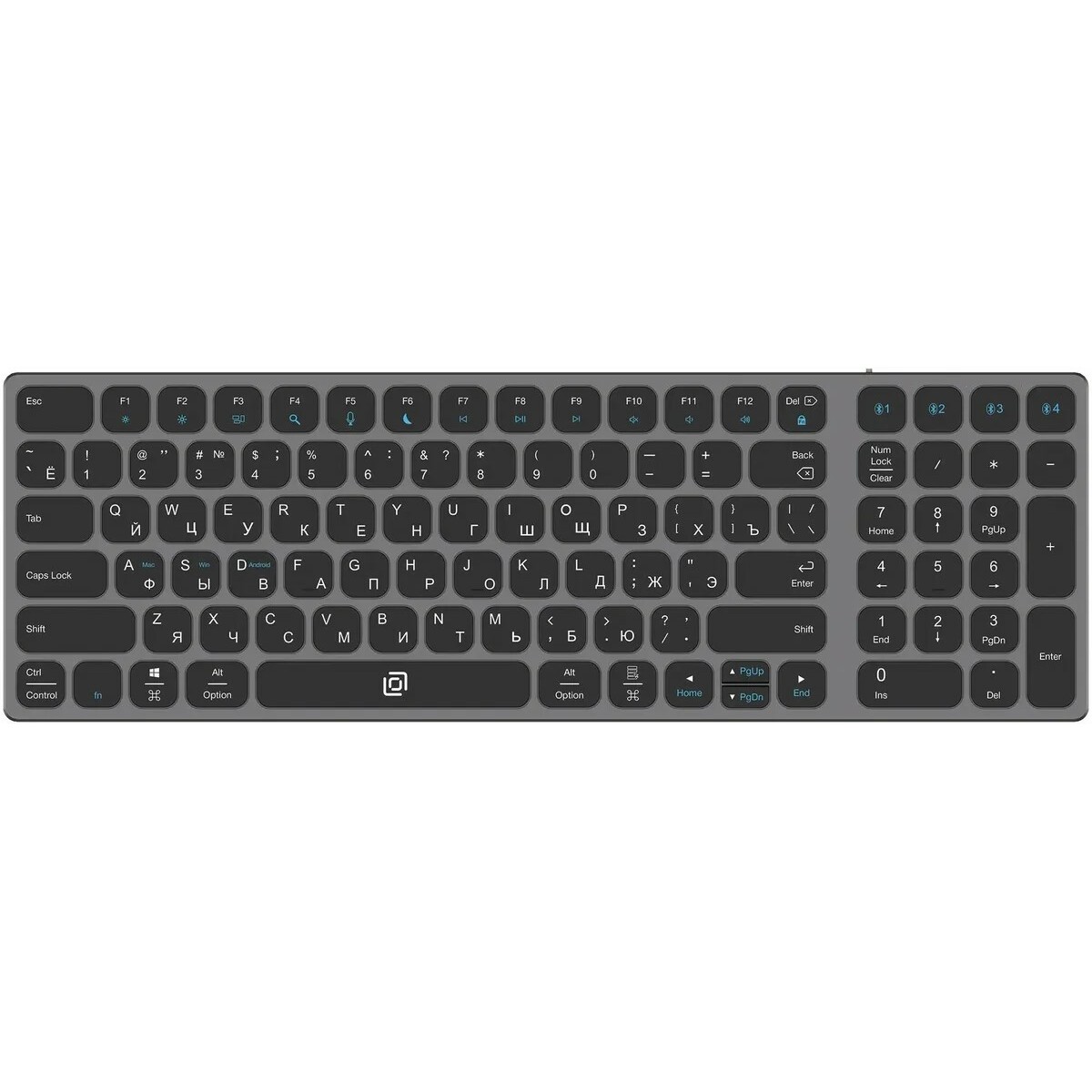 Клавиатура Oklick  K767W (Цвет: Black/Gray)