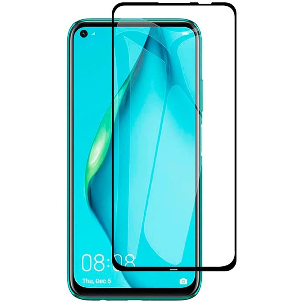 Защитная стеклопленка 3D Full Glue Tempered для смартфона Huawei P40 Lite, черный