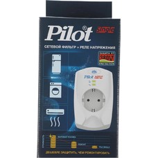 Сетевой фильтр Pilot Single (1 розетка) белый (коробка)