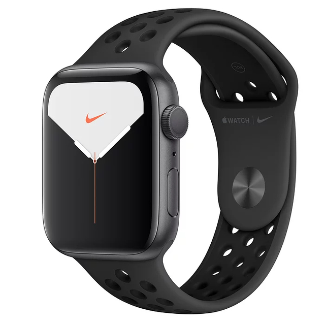 Умные часы Apple Watch Series 5 GPS 44mm Aluminum Case with Nike Sport Band (Цвет: Space Gray / Anthracite / Black)