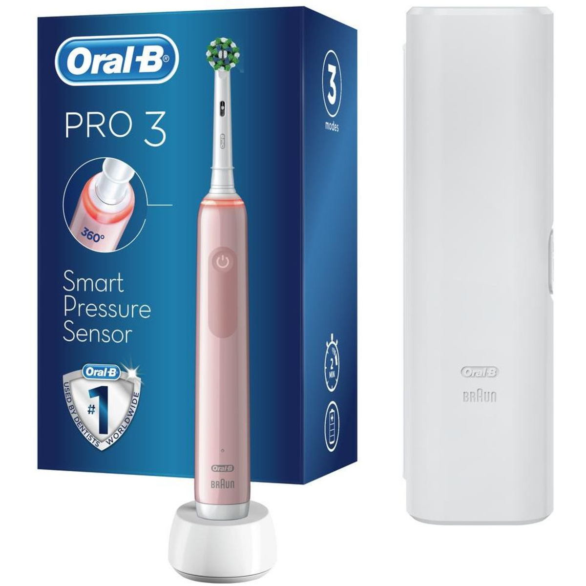 Зубная щетка электрическая Oral-B Pro 3 (Цвет: Pink)