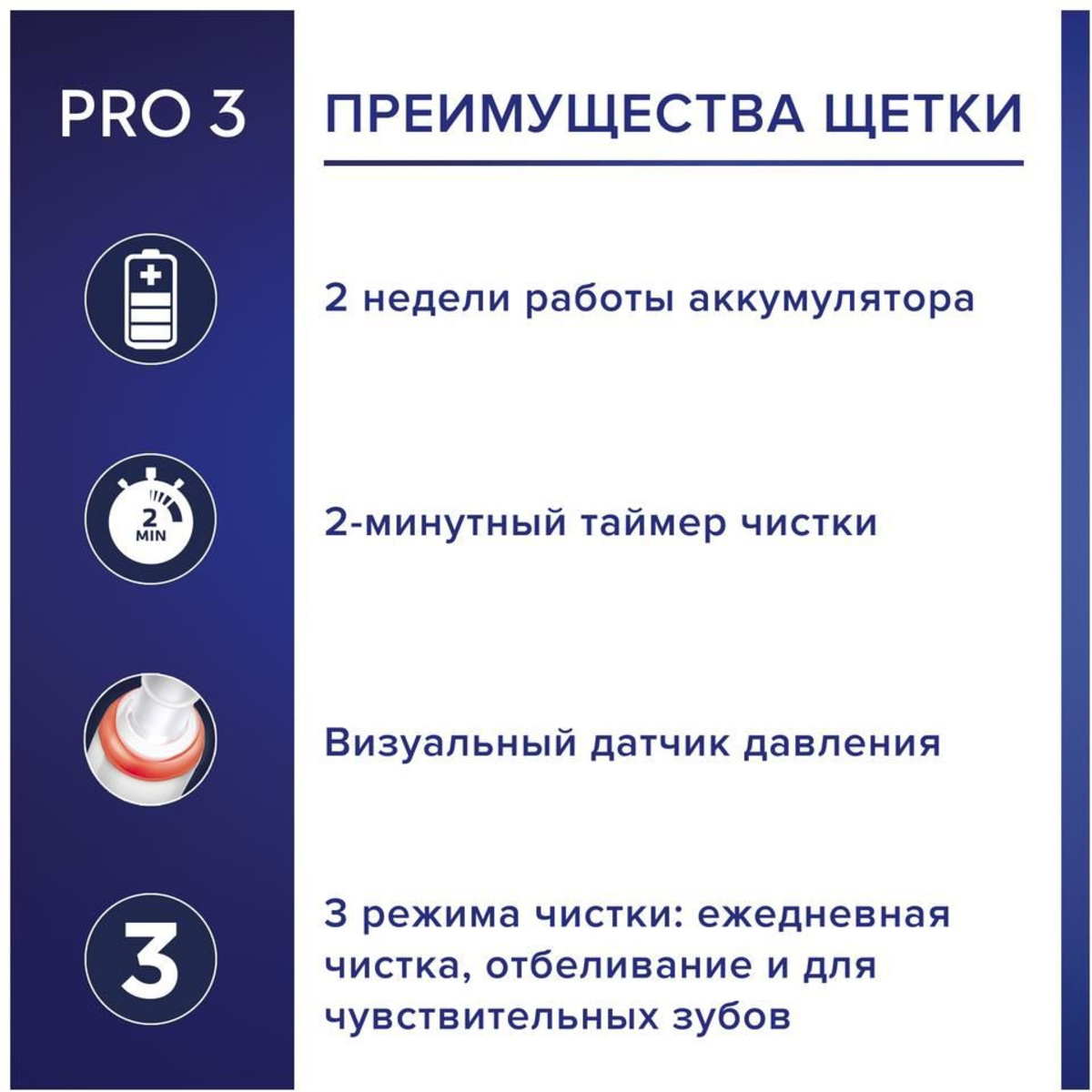 Зубная щетка электрическая Oral-B Pro 3 (Цвет: Pink)