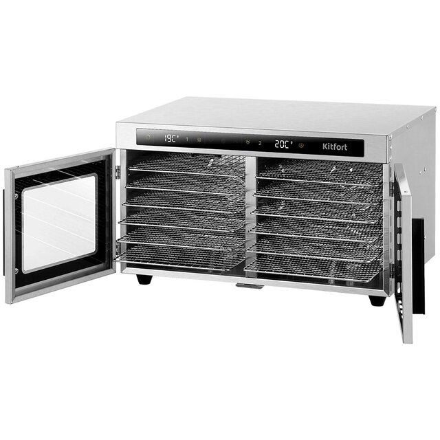 Сушка для фруктов и овощей Kitfort КТ-4935 (Цвет: Inox)
