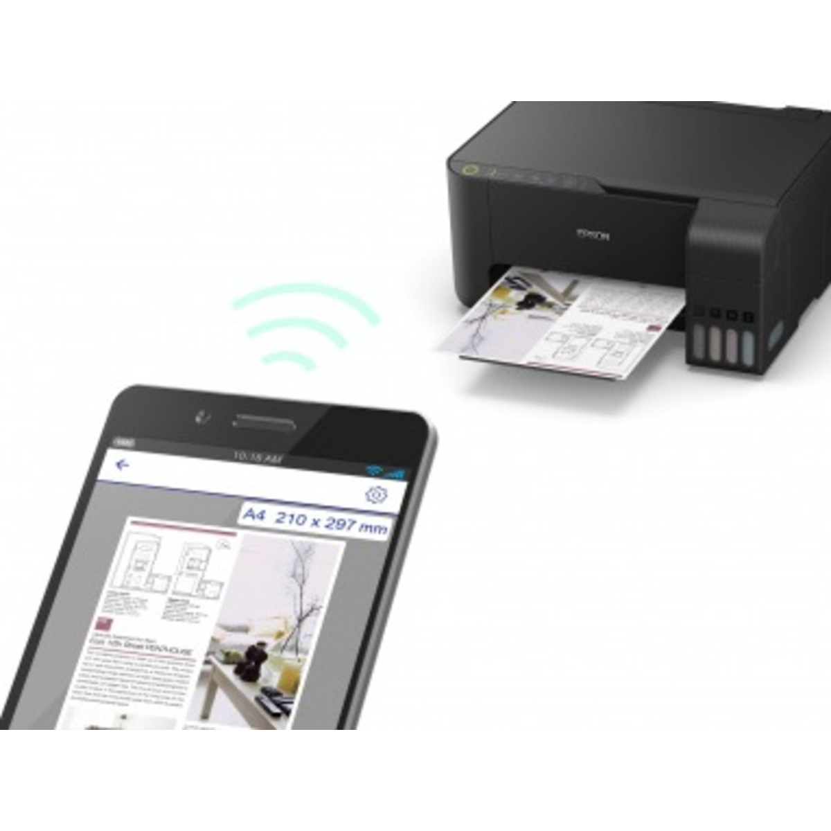 МФУ струйный Epson L3150 (Цвет: Black)