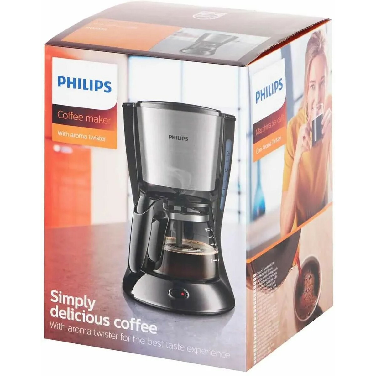 Кофеварка капельная Philips HD7435/20 (Цвет: Silver/Black)