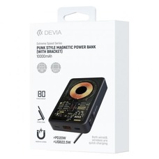 Внешний аккумулятор Devia Pank Style Extreme Speed Series Magnetic Powerbank (with bracket) 10000mAh PD20W, черный