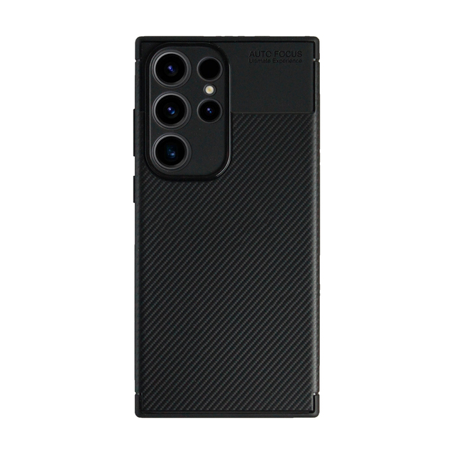 Чехол-накладка Devia Carbon Fiber Texture Shockproof Case для смартфона Samsung Galaxy S23 Ultra, черный