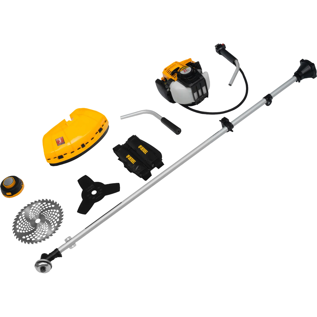 Триммер бензиновый Denzel DTL-37-4T (Цвет: Yellow/Black)