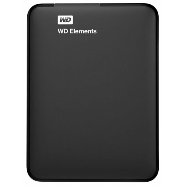 Жесткий диск WD USB 3.0 1Tb WDBUZG0010BBK-WESN Elements Portable 2.5, черный
