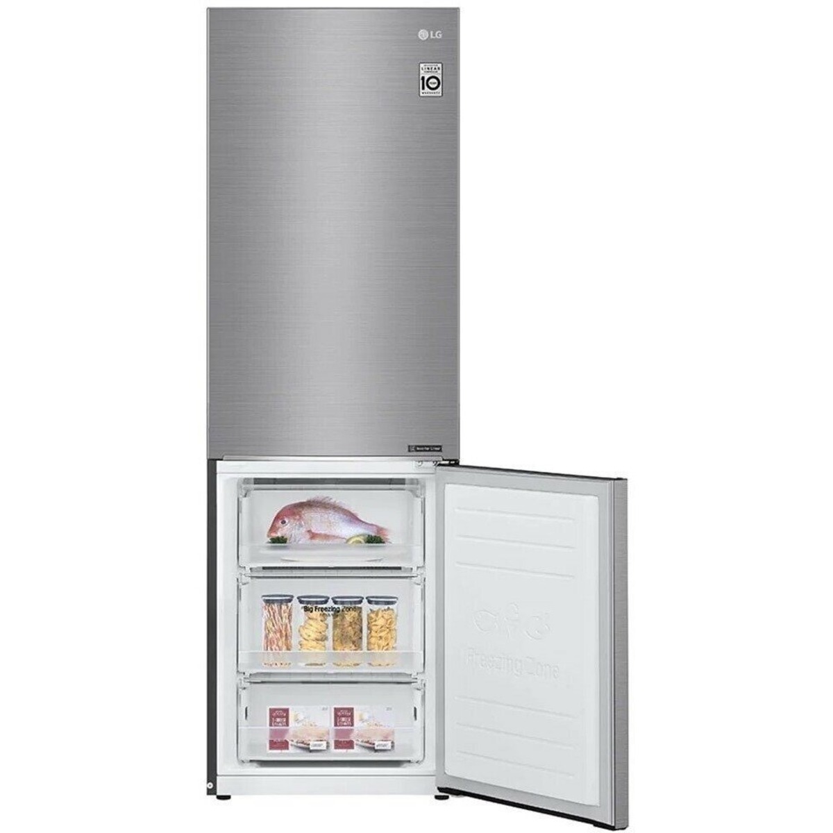 Холодильник LG GB-B61PZJMN (Цвет: Platinum Silver)