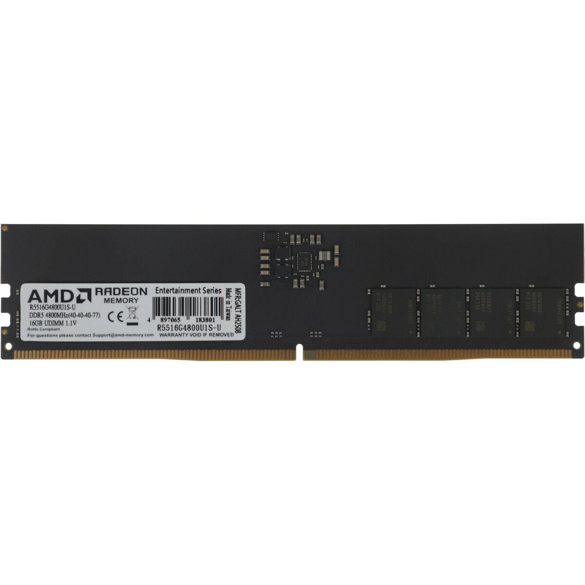 Память DDR5 16GB 4800MHz AMD R5516G4800U1S-U