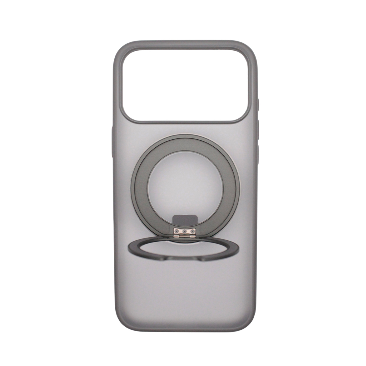 Чехол-накладка Comma Joy Elegant Magnetic 360 Rotating Stand Case для iPhone 17 Pro (Цвет: Titanium Gray)