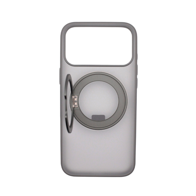 Чехол-накладка Comma Joy Elegant Magnetic 360 Rotating Stand Case для iPhone 17 Pro (Цвет: Titanium Gray)