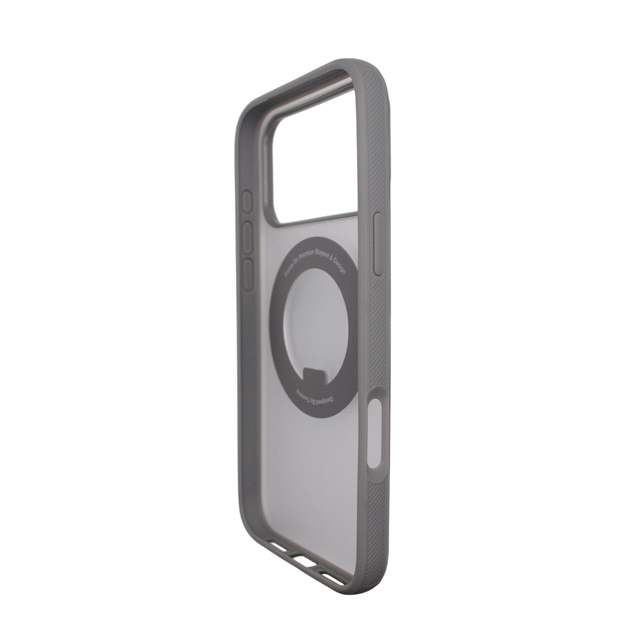 Чехол-накладка Comma Joy Elegant Magnetic 360 Rotating Stand Case для iPhone 17 Pro (Цвет: Titanium Gray)