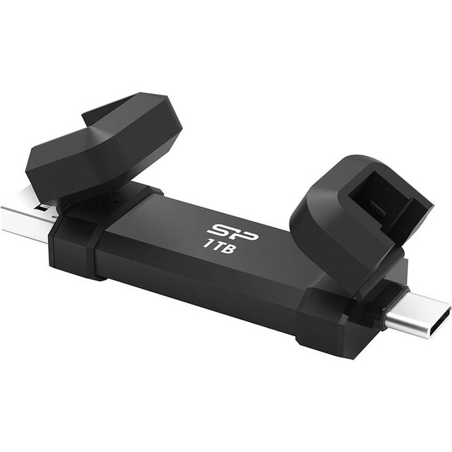 Накопитель SSD Silicon Power USB-C 1TB SP001TBUC3S72V1K, черный 