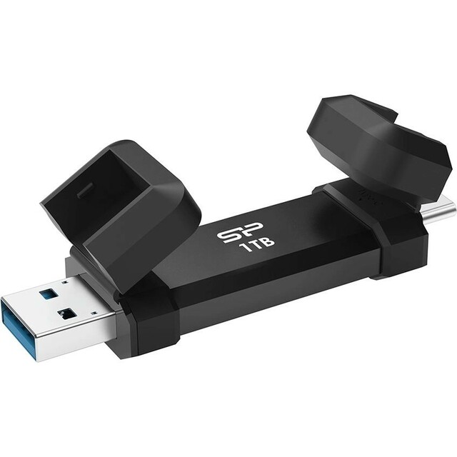 Накопитель SSD Silicon Power USB-C 1TB SP001TBUC3S72V1K, черный 