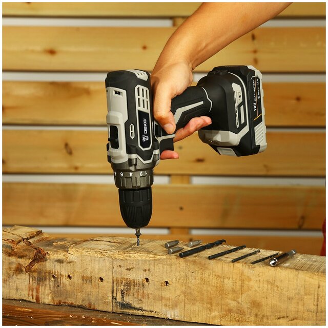 Дрель-шуруповерт Deko DKCD20 (Цвет: Black)