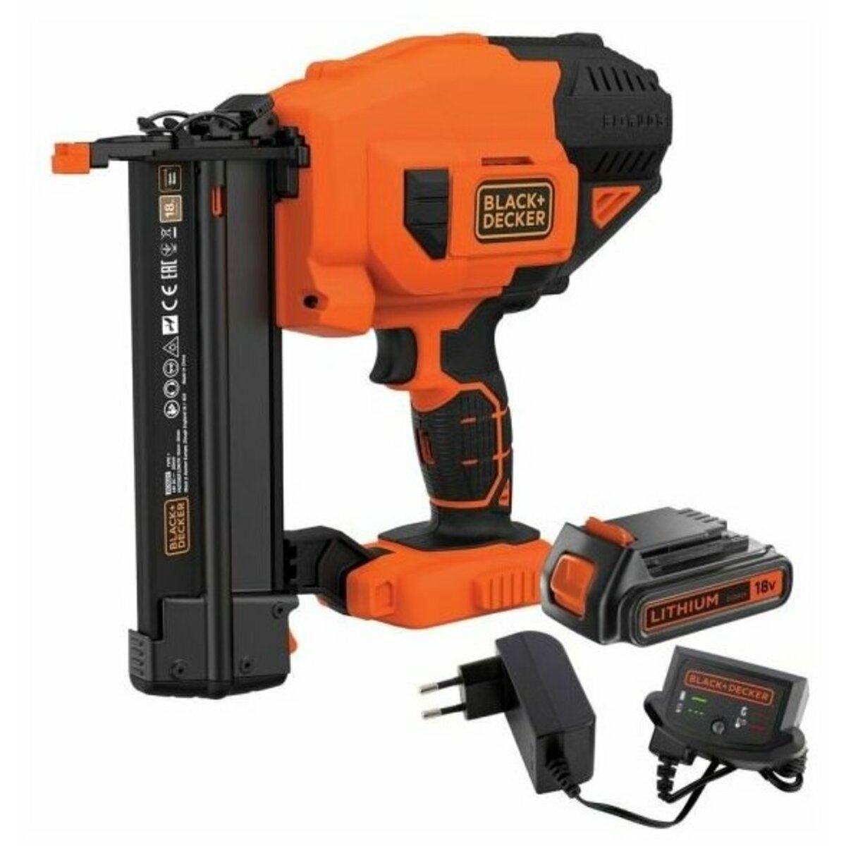 Степлер аккумуляторный Black+Decker BCNG01D1-QW (Цвет: Orange)