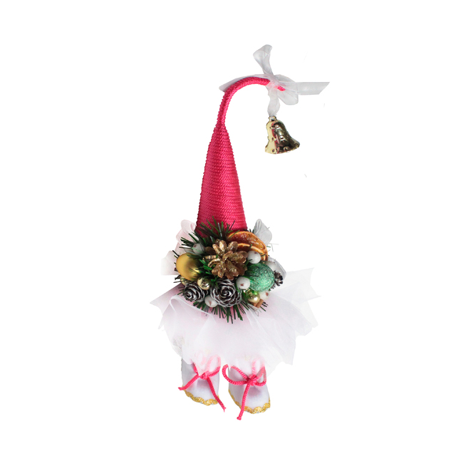 Новогодняя игрушка Ёлочка-топотушка (Цвет: Red / White)