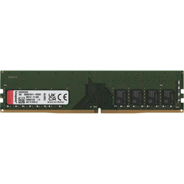 Память DDR4 8Gb 3200MHz Kingston KVR32N22S8 / 8 Память DDR4 8Gb 3200MHz Kingston KVR32N22S8 / 8