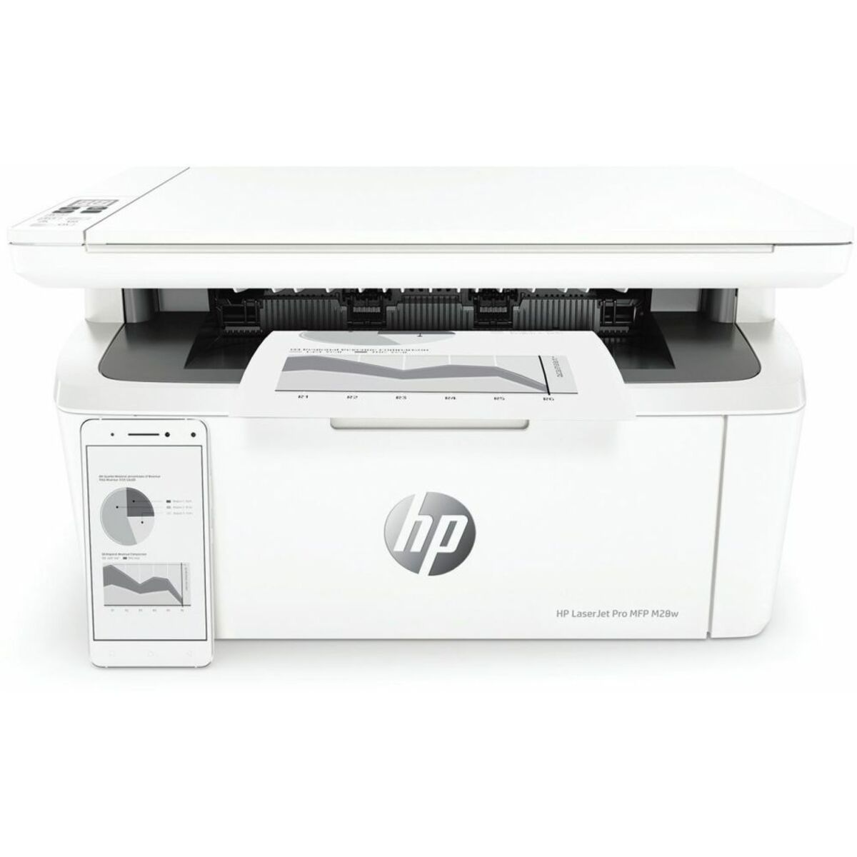 МФУ лазерный HP LaserJet Pro MFP M28w RU (W2G55A) (Цвет: White)